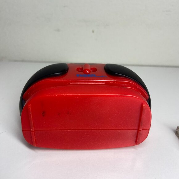 Vintage Tiger Hit Clips Boom Box Player Red Music TESTED WORKS With Manfred Clip - Picture 7 of 8